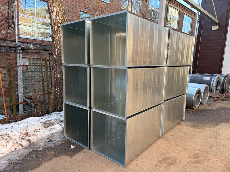 Воздуховод прямоугольного сечения с фланцами CGF